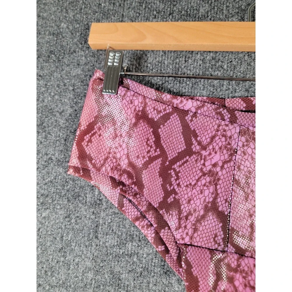 RARE Vintage 90s Snakeskin Brief Underwear Mens Small Purple USA Made Punk NWT